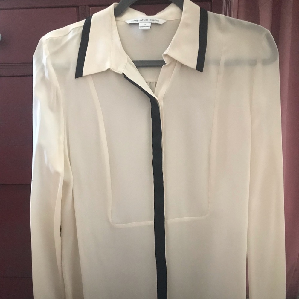 DVF silk blouse